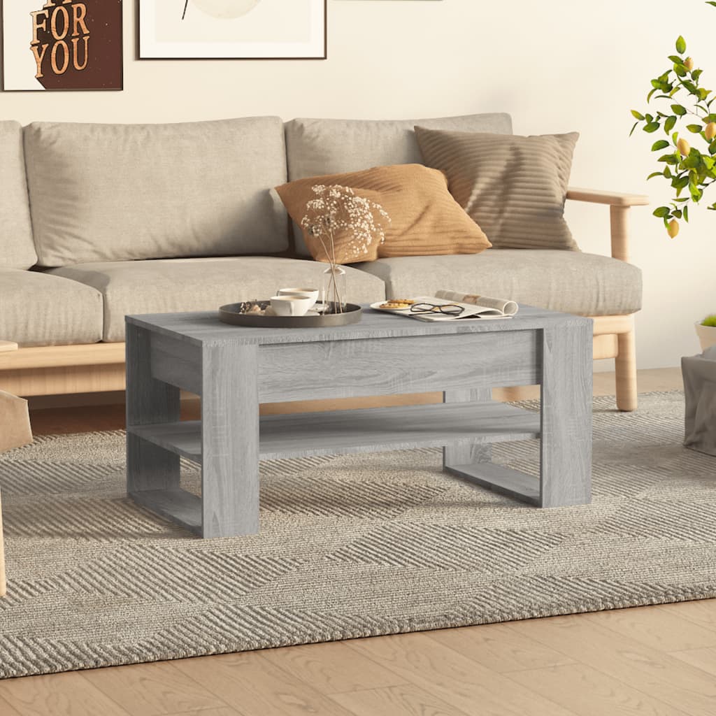 vidaXL Coffee Table Accent Table for Home Living Room Hallway Engineered Wood