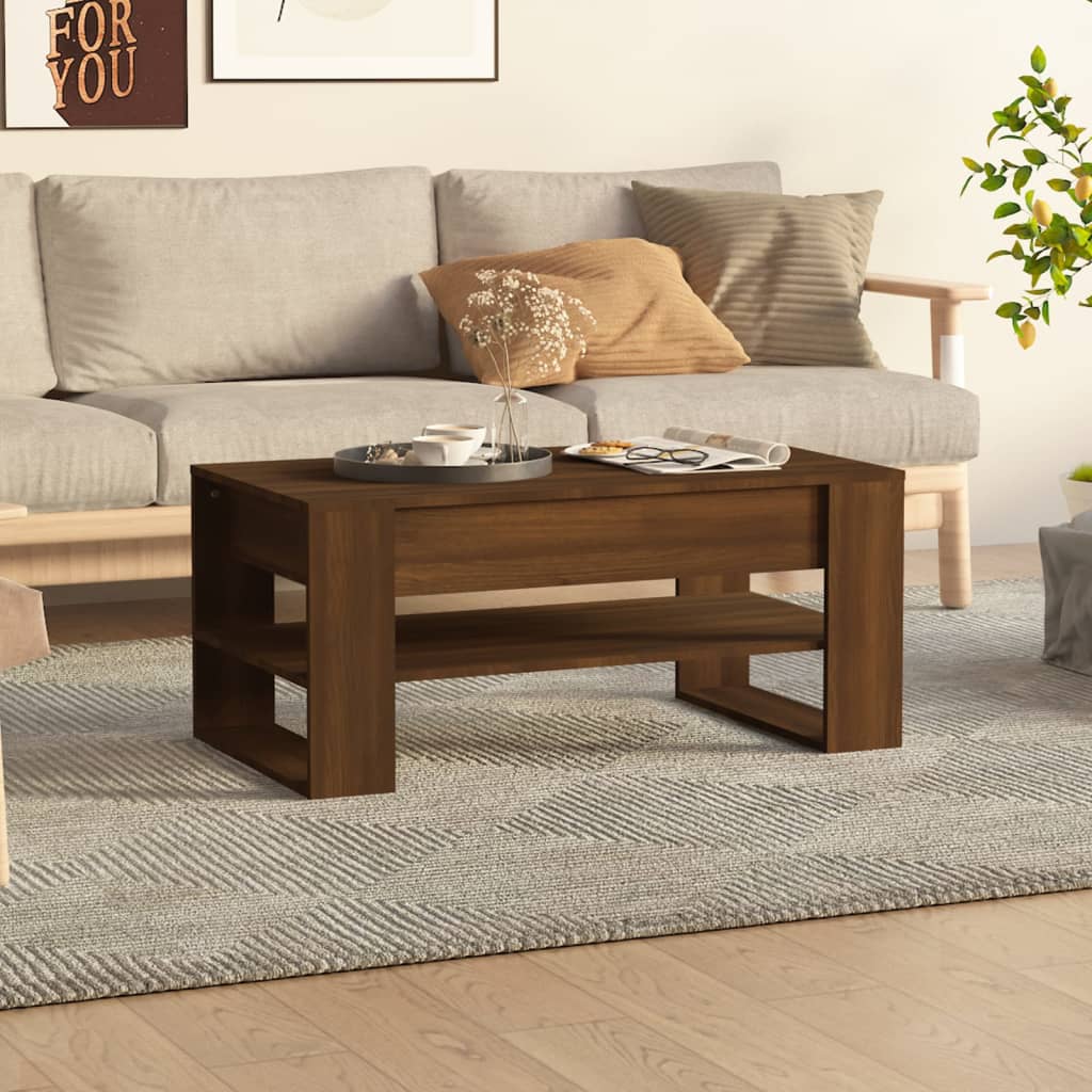 vidaXL Coffee Table Accent Table for Home Living Room Hallway Engineered Wood