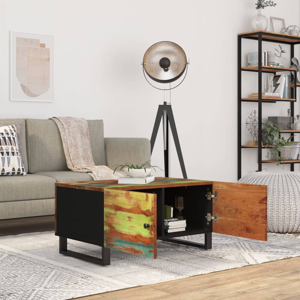 vidaXL Coffee Table Storage Sofa Side Table for Home Living Room Solid Wood