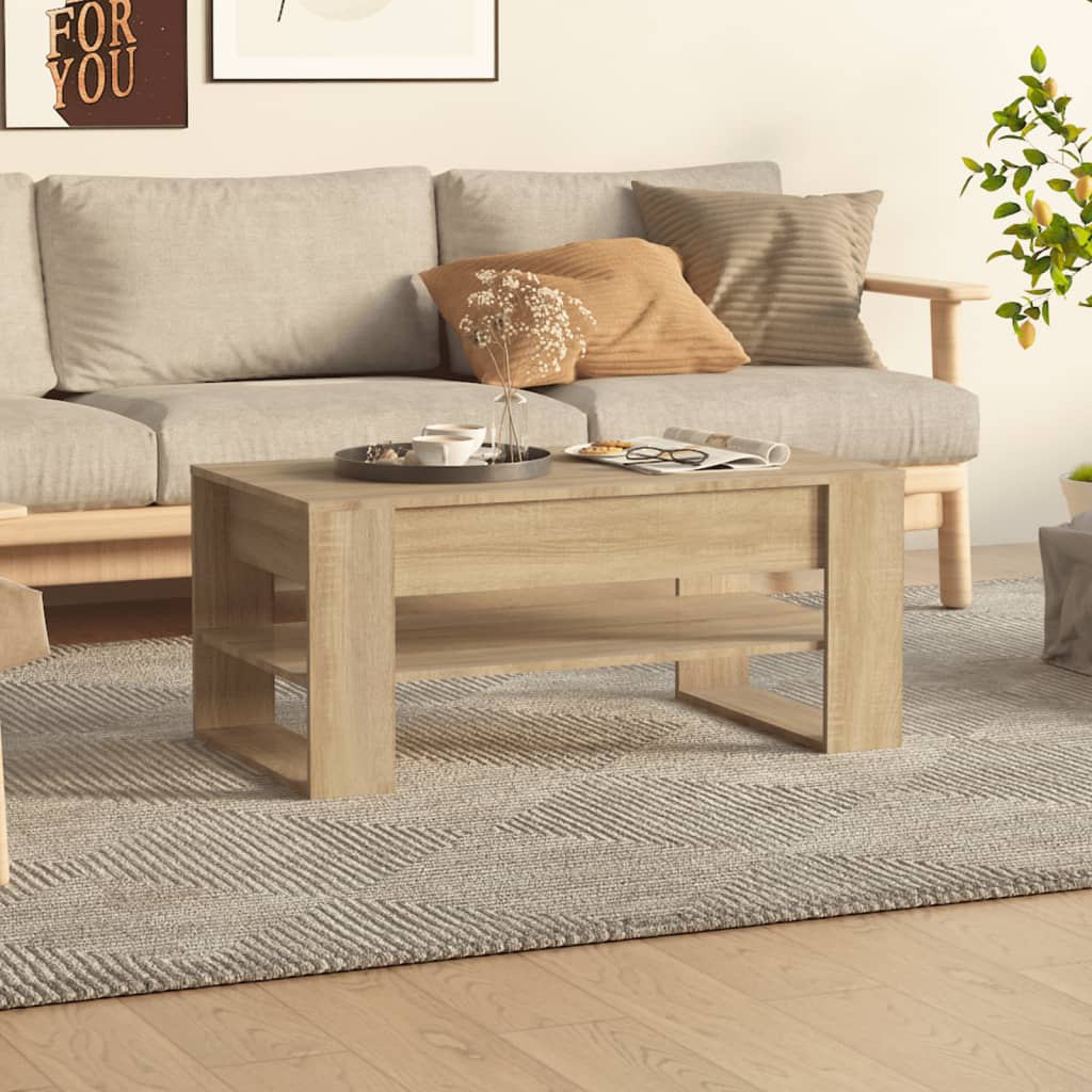 vidaXL Coffee Table Accent Table for Home Living Room Hallway Engineered Wood