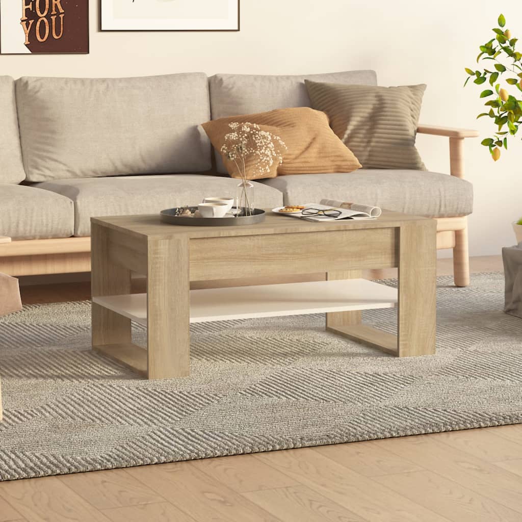 vidaXL Coffee Table Accent Table for Home Living Room Hallway Engineered Wood