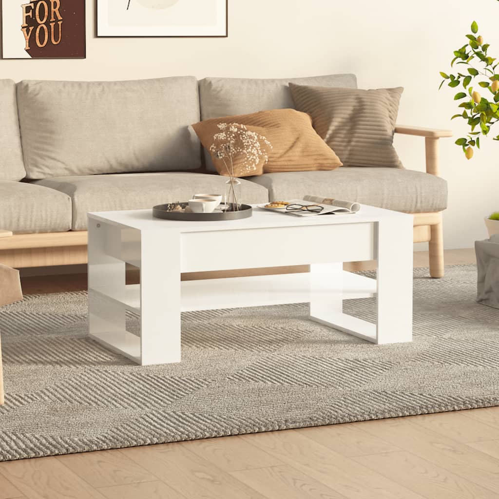 vidaXL Coffee Table Accent Table for Home Living Room Hallway Engineered Wood