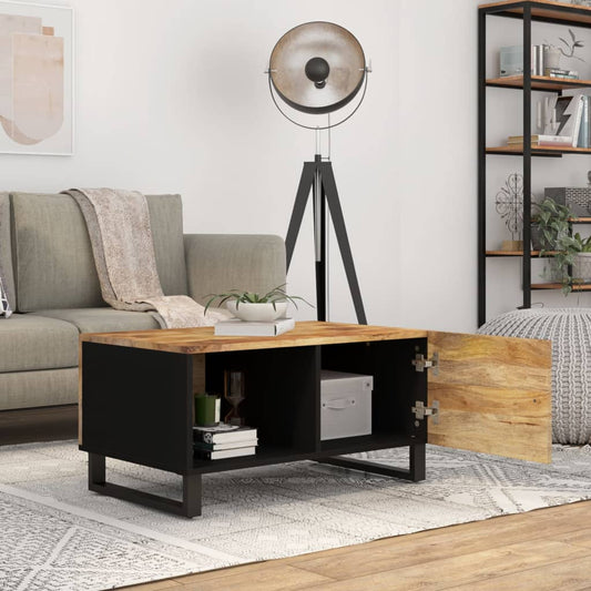 vidaXL Coffee Table Storage Sofa Side Table for Home Living Room Solid Wood