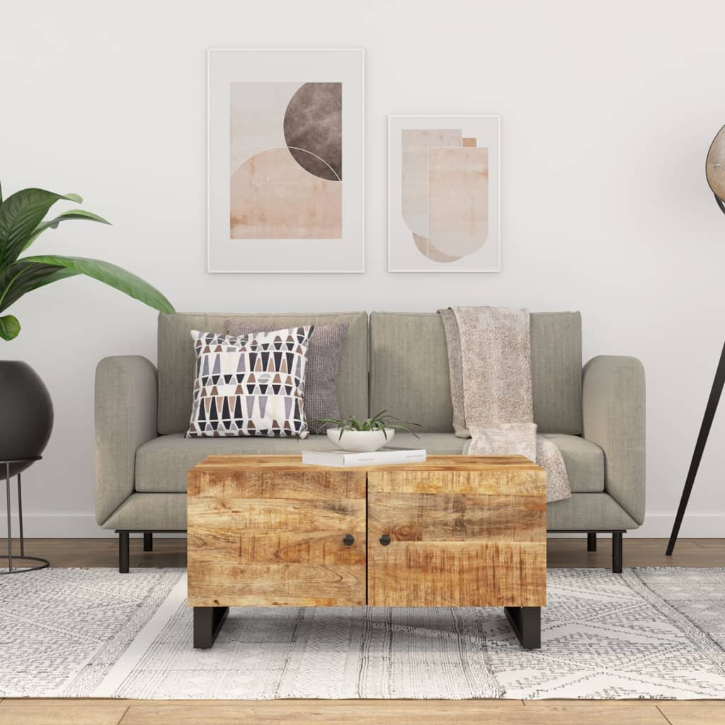 vidaXL Coffee Table Storage Sofa Side Table for Home Living Room Solid Wood