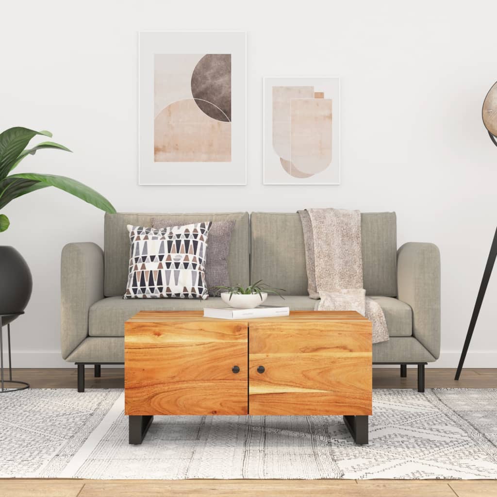 vidaXL Coffee Table Storage Sofa Side Table for Home Living Room Solid Wood